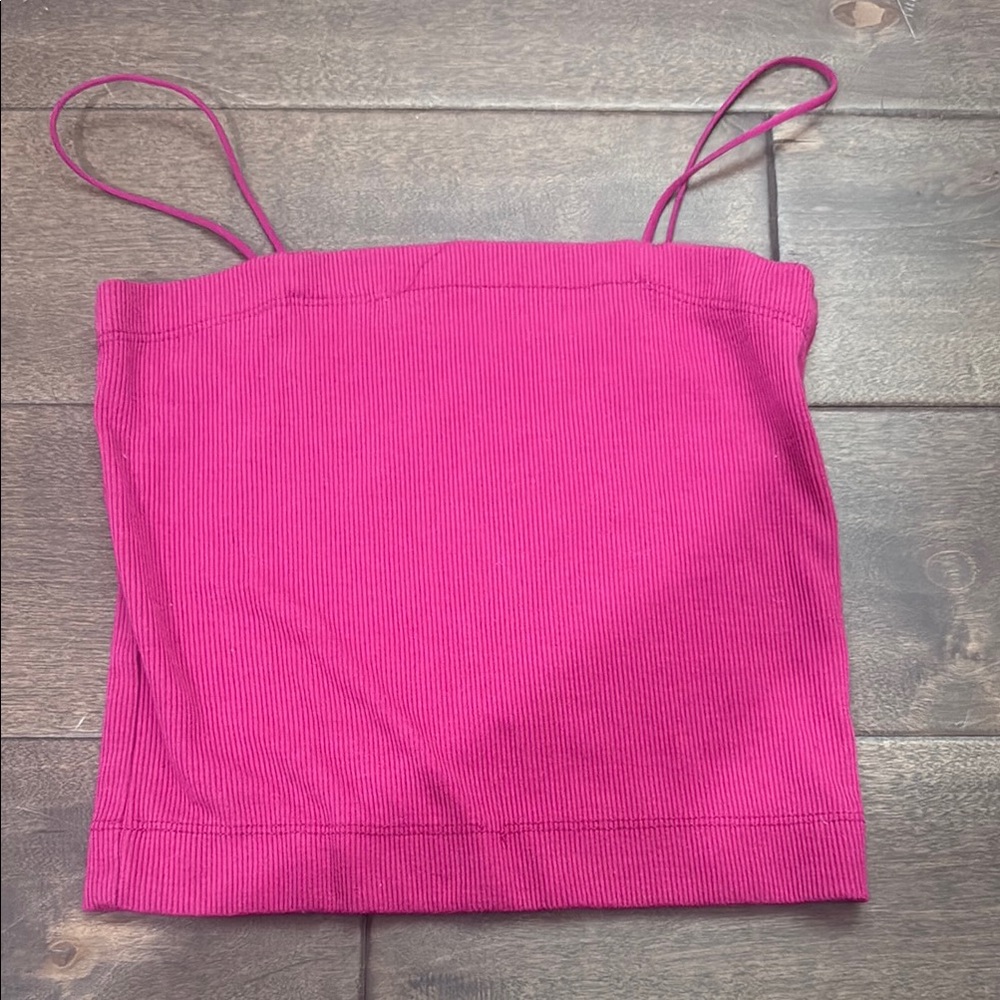 American Eagle Outfitters Pink Sleeveless Crop Camisole